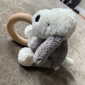 Jellycat puppy rattle ring